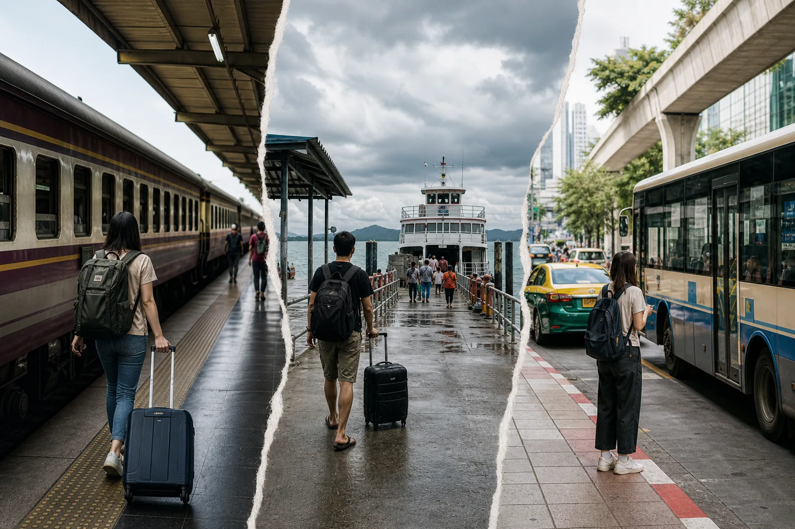 Rail, road, and ferry transport in Thailand